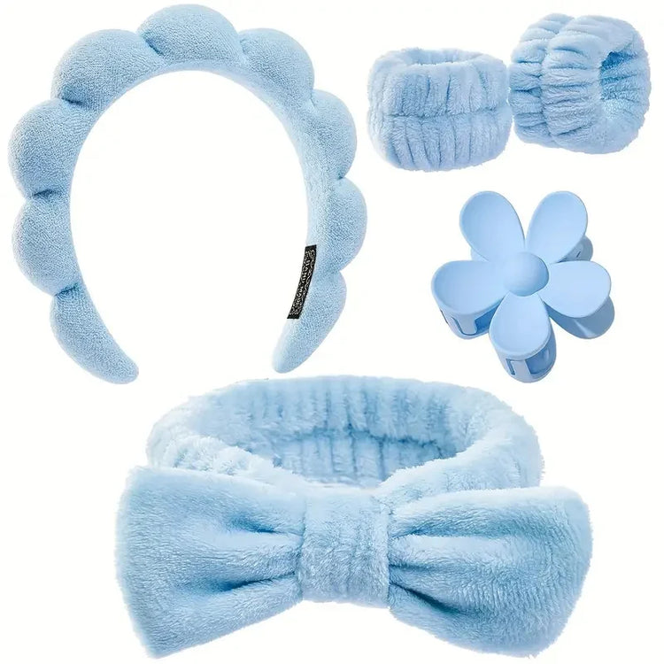 5Pcs Spa Headband & Skincare Headbands
