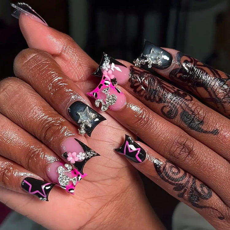 Short Press-On Nails, 24 Pieces