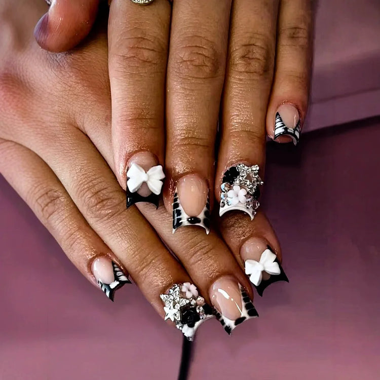 Short Press-On Nails, 24 Pieces
