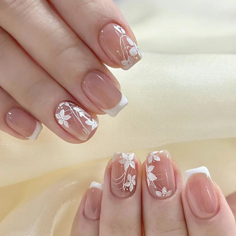Short Press-On Nails, 24 Pieces