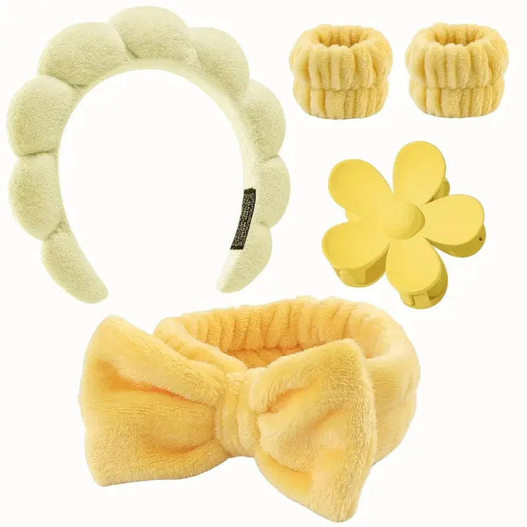 5Pcs Spa Headband & Skincare Headbands