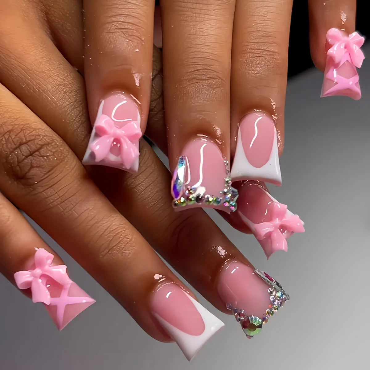 Short Press-On Nails, 24 Pieces