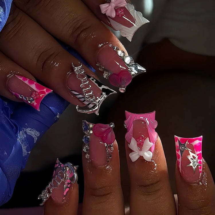 Short Press-On Nails, 24 Pieces
