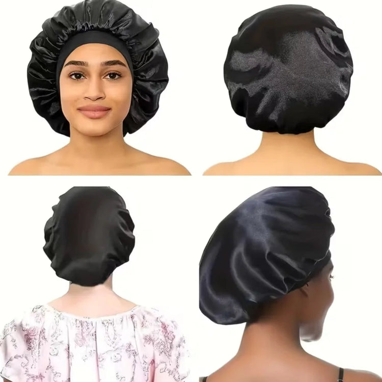 2PCS Satin Bonnet Sleep Cap Eye Mask