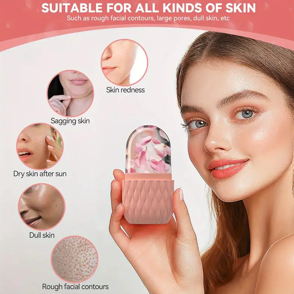 Reusable Silicone Ice Mold for Face
