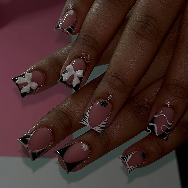 Short Press-On Nails, 24 Pieces