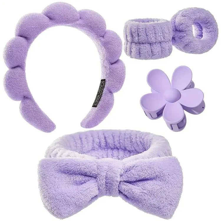5Pcs Spa Headband & Skincare Headbands