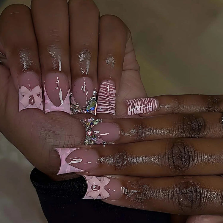 Short Press-On Nails, 24 Pieces