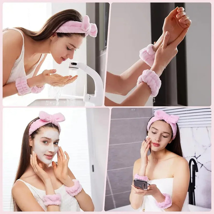 5Pcs Spa Headband & Skincare Headbands