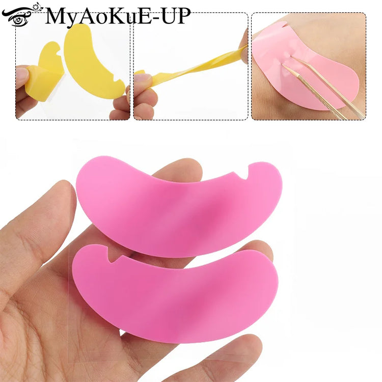 Reusable Silicone Eyelash Pad Lash Extension Patches