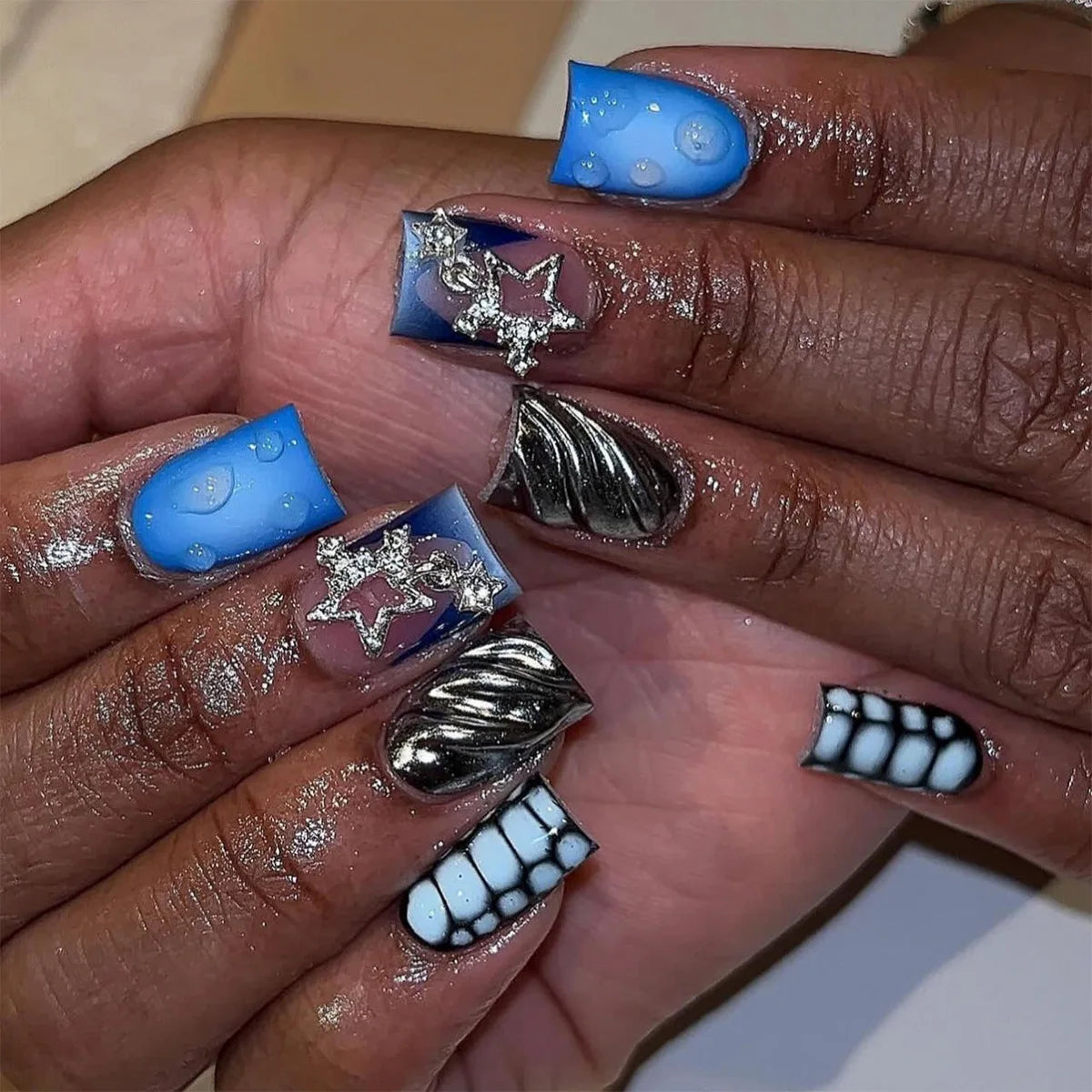 Short Press-On Nails, 24 Pieces