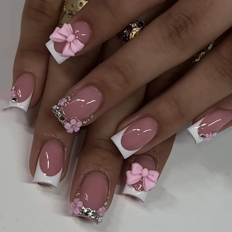 Short Press-On Nails, 24 Pieces